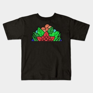 colourful mandala nature style Kids T-Shirt